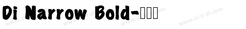Di Narrow Bold字体转换